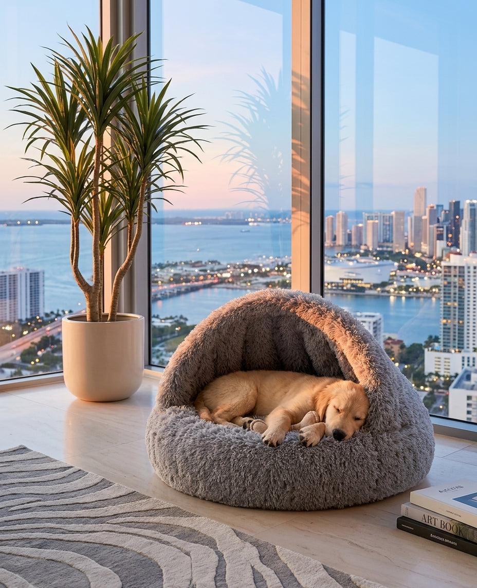 Cuccia a Grotta per Cani e Gatti Snuggles Cove™